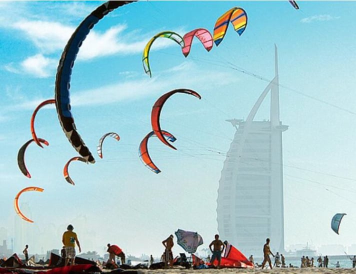 Kitesurfing