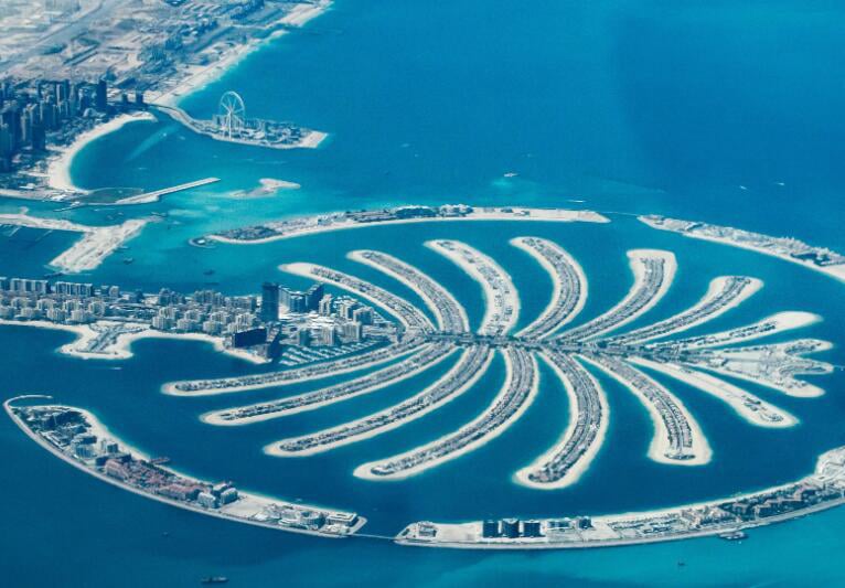 Palm Jumeirah and The World Islands